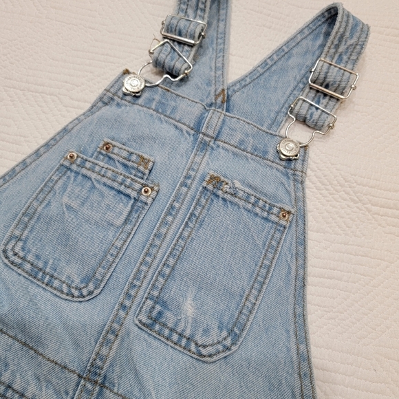 Zara kids denim shortalls short overalls. Size 9 (134 cm) - Picture 6 of 16